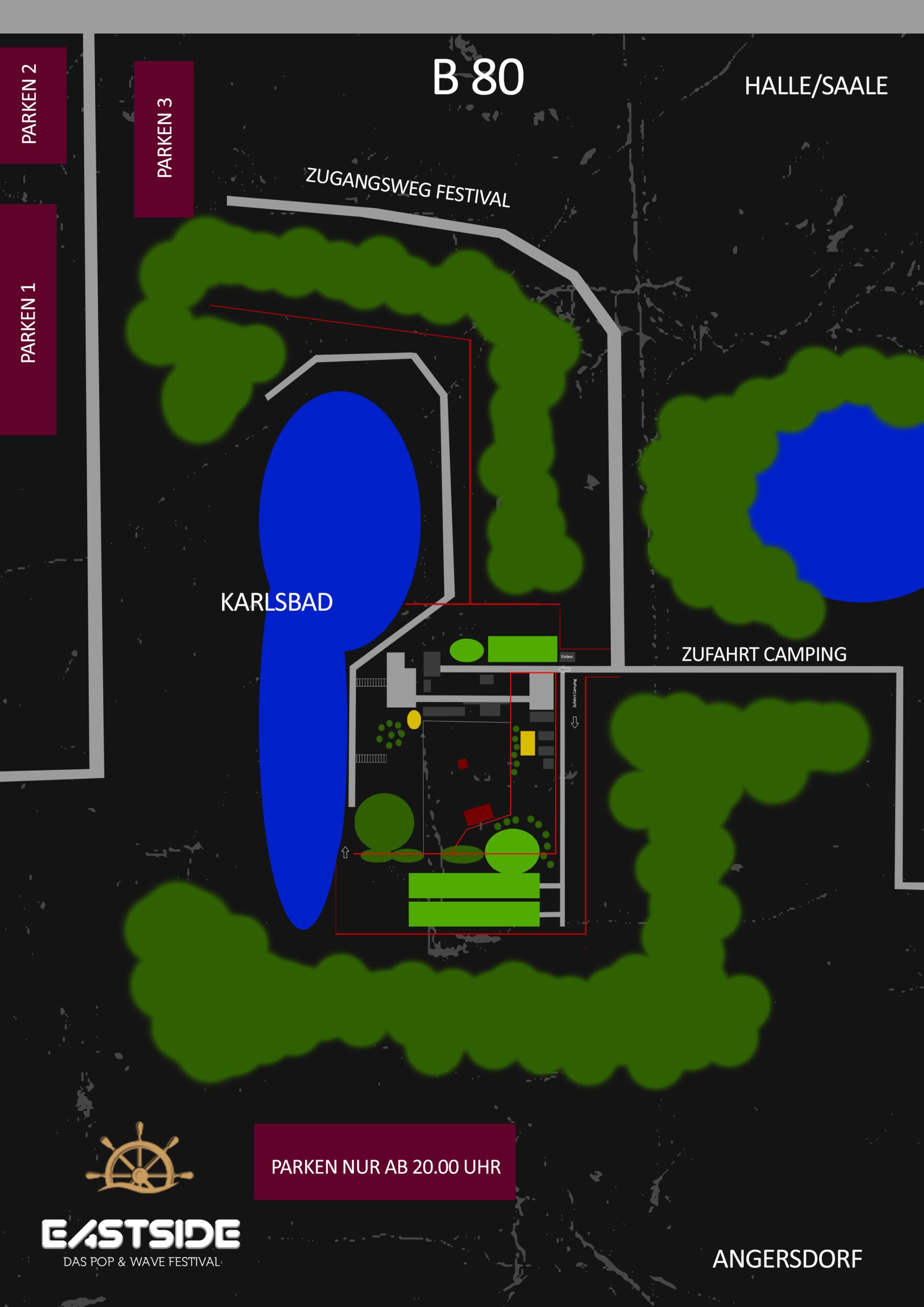 Lageplan Anreise